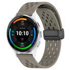 For Garmin Venu 3 22mm Folding Magnetic Clasp Silicone Watch Band(Space Ash) - 1