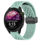 For Garmin Forerunner 255 22mm Folding Magnetic Clasp Silicone Watch Band(Teal) - 1