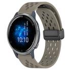 For Garmin Venu 2 22mm Folding Magnetic Clasp Silicone Watch Band(Space Ash) - 1