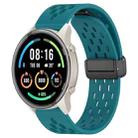 For Xiaomi MI Watch Sport 22mm Folding Magnetic Clasp Silicone Watch Band(Hidden Green) - 1