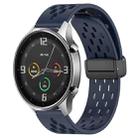 For Xiaomi MI Watch Color 22mm Folding Magnetic Clasp Silicone Watch Band(Midnight Blue) - 1