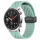 For Amazfit GTR 4 22mm Folding Magnetic Clasp Silicone Watch Band(Water Duck) - 1