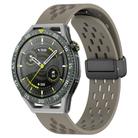 For Huawei Watch GT3 SE 22mm Folding Magnetic Clasp Silicone Watch Band(Space Ash) - 1