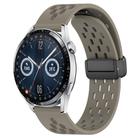 For Huawei Watch GT3 46mm 22mm Folding Magnetic Clasp Silicone Watch Band(Space Ash) - 1