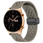 For Honor Watch GS 3 22mm Folding Magnetic Clasp Silicone Watch Band(Space Ash) - 1