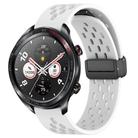For Honor Watch Dream 22mm Folding Magnetic Clasp Silicone Watch Band(White) - 1