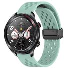 For Honor Watch Dream 22mm Folding Magnetic Clasp Silicone Watch Band(Teal) - 1