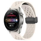 For Huawei Watch 3 Pro New 22mm Folding Magnetic Clasp Silicone Watch Band(Starlight Color) - 1
