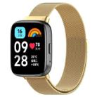 For Redmi Watch 3 Active Milan Magnetic Steel Mesh Watch Band(Gold) - 1