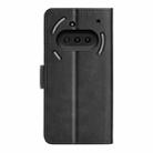 For Nothing Phone 3a Dual-side Magnetic Buckle Horizontal Flip Leather Phone Case(Black) - 3