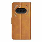 For Nothing Phone 3a Dual-side Magnetic Buckle Horizontal Flip Leather Phone Case(Yellow) - 3