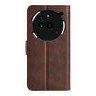 For Nothing Phone 3a Pro Dual-side Magnetic Buckle Horizontal Flip Leather Phone Case(Brown) - 3