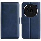 For Nothing Phone 3a Pro Dual-side Magnetic Buckle Horizontal Flip Leather Phone Case(Dark Blue) - 1