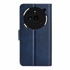 For Nothing Phone 3a Pro Dual-side Magnetic Buckle Horizontal Flip Leather Phone Case(Dark Blue) - 3