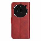 For Nothing Phone 3a Pro Dual-side Magnetic Buckle Horizontal Flip Leather Phone Case(Red) - 3