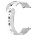 For Amazfit GTS 2E 20mm Double Color Silicone Watch Band(Grey+White) - 2