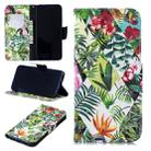 3D Colored Drawing Pattern Horizontal Flip Leather Case for Redmi  Note7, with Holder & Card Slots & Wallet(Banana Leaf) - 1