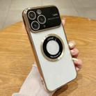 For iPhone 11 Pro Large Window Magsafe Electroplating TPU Phone Case(Gold) - 1