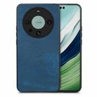 For Huawei Mate 60 Pro Vintage Leather PC Back Phone Case(Blue) - 1