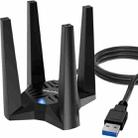 WAVLINK WN693X1 With 4x3dBi High Gain Antenna Magnetic Base AX1800 Dual Band USB WiFi 6 Adapter - 1