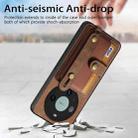 For Huawei Mate 60 Pro Retro Cross Wristband Wallet Leather Back Phone Case(Brown) - 2