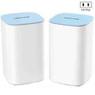 WAVLINK WN551K2 2pcs AC3000 WiFi Wireless Repeater Built-in Antenna Tri-Band Mesh Wireless Router, Plug:US Plug - 1