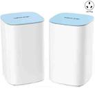 WAVLINK WN551K2 2pcs AC3000 WiFi Wireless Repeater Built-in Antenna Tri-Band Mesh Wireless Router, Plug:AU Plug - 1