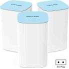 WAVLINK WN551K3 3pcs AC3000 WiFi Wireless Repeater Built-in Antenna Tri-Band Mesh Wireless Router, Plug:EU Plug - 1