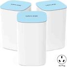 WAVLINK WN551K3 3pcs AC3000 WiFi Wireless Repeater Built-in Antenna Tri-Band Mesh Wireless Router, Plug:AU Plug - 1