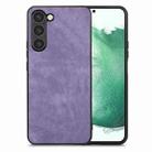 For Samsung Galaxy S22+ 5G Vintage Leather PC Back Cover Phone Case(Purple) - 1
