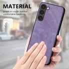 For Samsung Galaxy S9 Vintage Leather PC Back Cover Phone Case(Purple) - 4