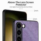 For Samsung Galaxy S9 Vintage Leather PC Back Cover Phone Case(Purple) - 6