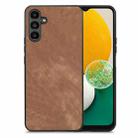 For Samsung Galaxy A13 5G Vintage Leather PC Back Cover Phone Case(Brown) - 1