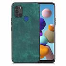 For Samsung Galaxy A21s Vintage Leather PC Back Cover Phone Case(Green) - 1
