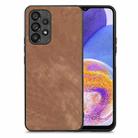 For Samsung Galaxy A23 Vintage Leather PC Back Cover Phone Case(Brown) - 1