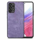 For Samsung Galaxy A53 Vintage Leather PC Back Cover Phone Case(Purple) - 1
