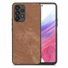 For Samsung Galaxy A53 Vintage Leather PC Back Cover Phone Case(Brown) - 1