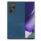 For Samsung Galaxy Note20 Ultra Vintage Leather PC Back Cover Phone Case(Blue) - 1