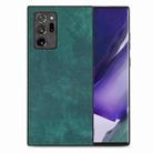 For Samsung Galaxy Note20 Ultra Vintage Leather PC Back Cover Phone Case(Green) - 1