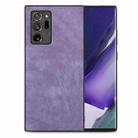 For Samsung Galaxy Note20 Ultra Vintage Leather PC Back Cover Phone Case(Purple) - 1