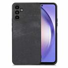 For Samsung Galaxy A54 5G Vintage Leather PC Back Cover Phone Case(Black) - 1