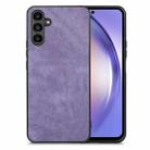 For Samsung Galaxy A54 5G Vintage Leather PC Back Cover Phone Case(Purple) - 1