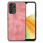 For Samsung Galaxy A33 5G Vintage Leather PC Back Cover Phone Case(Pink) - 1