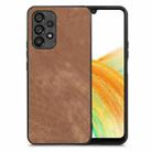 For Samsung Galaxy A33 5G Vintage Leather PC Back Cover Phone Case(Brown) - 1