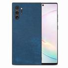 For Samsung Galaxy Note10+ Vintage Leather PC Back Cover Phone Case(Blue) - 1