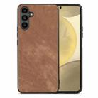 For Samsung Galaxy S24+ 5G Vintage Leather PC Back Cover Phone Case(Brown) - 1