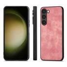 For Samsung Galaxy S25 5G Vintage Leather PC Back Cover Phone Case(Pink) - 2