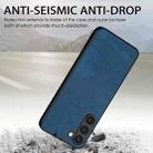 For Samsung Galaxy S25 5G Vintage Leather PC Back Cover Phone Case(Blue) - 3