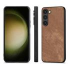 For Samsung Galaxy S25 5G Vintage Leather PC Back Cover Phone Case(Brown) - 2