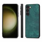 For Samsung Galaxy S25+ 5G Vintage Leather PC Back Cover Phone Case(Green) - 2